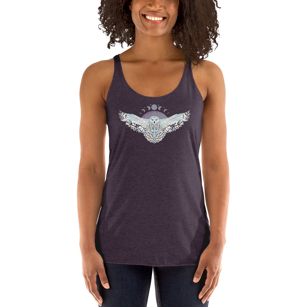 Owl & Moon Racerback Tank Top