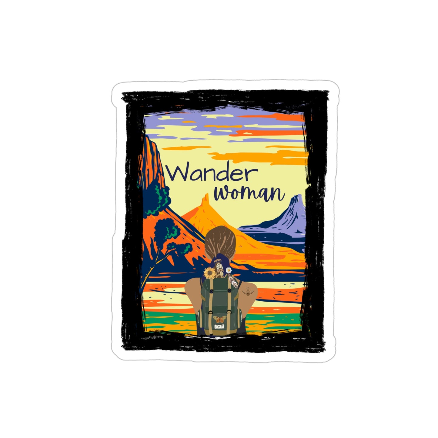 Wander Woman Outdoor Stickers