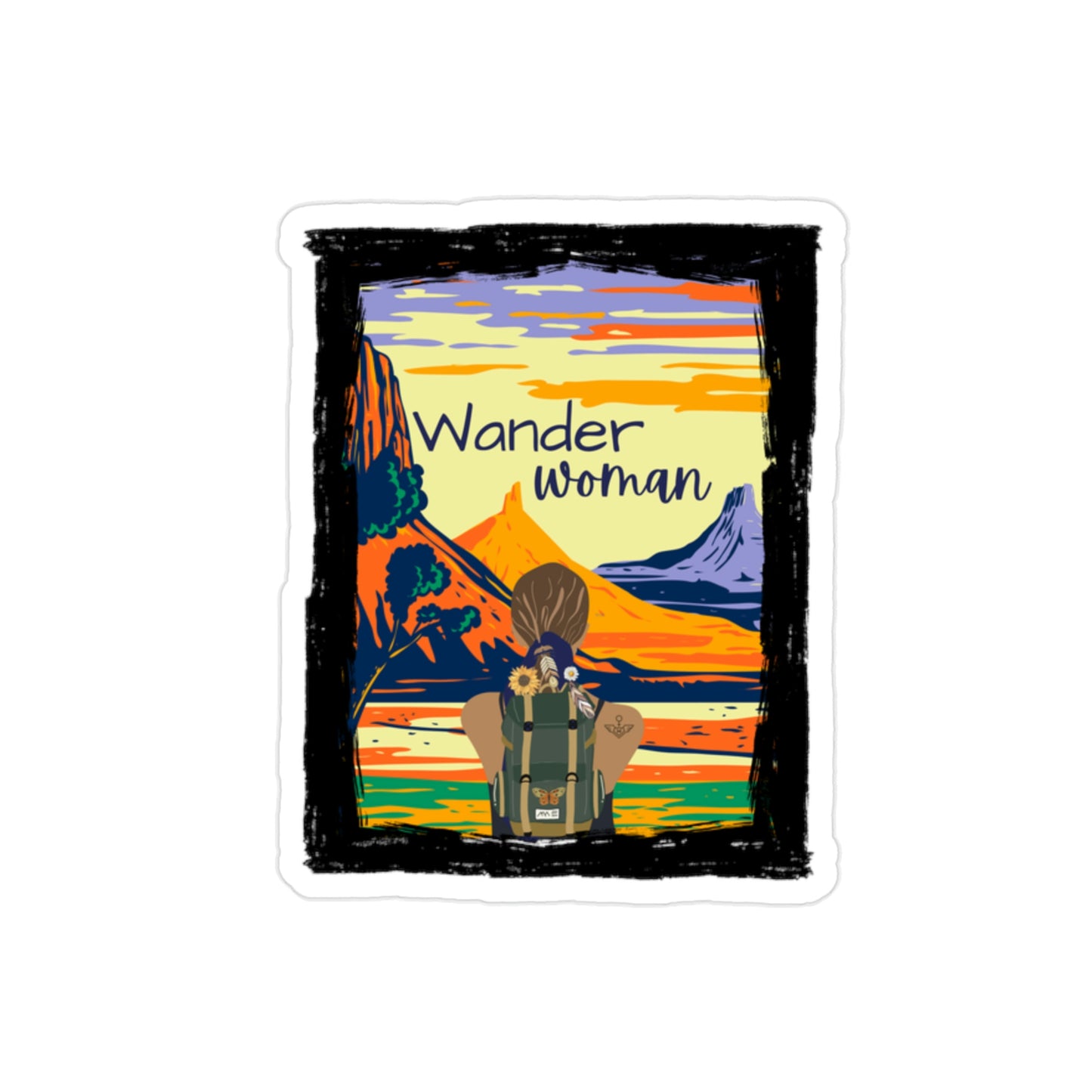Wander Woman Outdoor Stickers