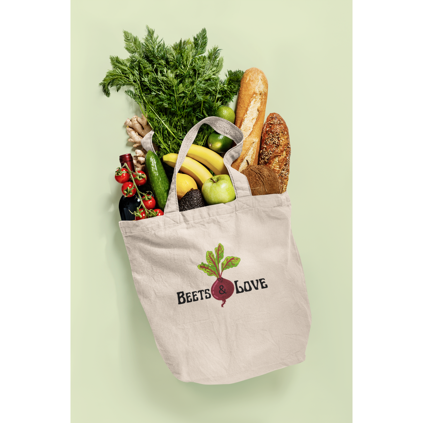 Eco Tote Bag Beets & Love