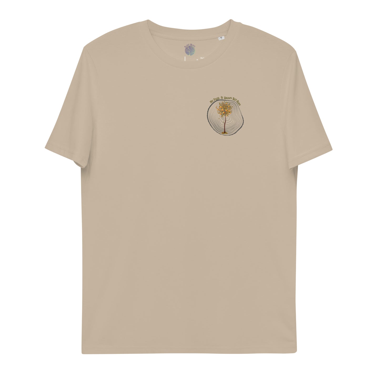 My Food Is Grown Not Born Unisex organic t-shirt