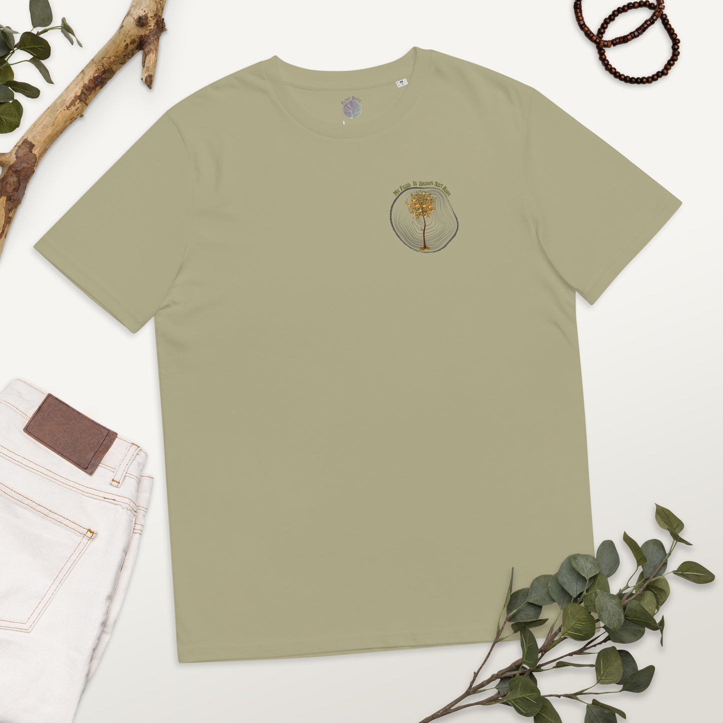 My Food Is Grown Not Born Unisex organic t-shirt