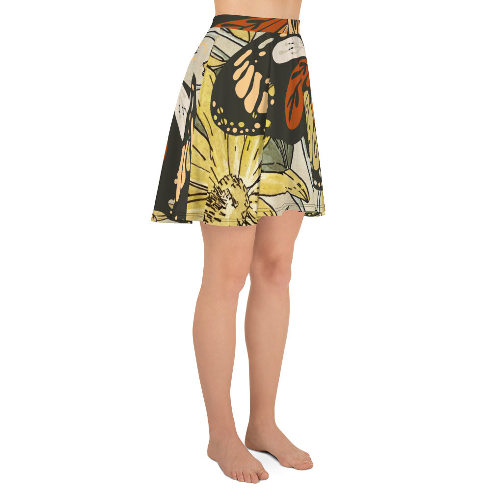 Butterfly Daisy Skater Skirt