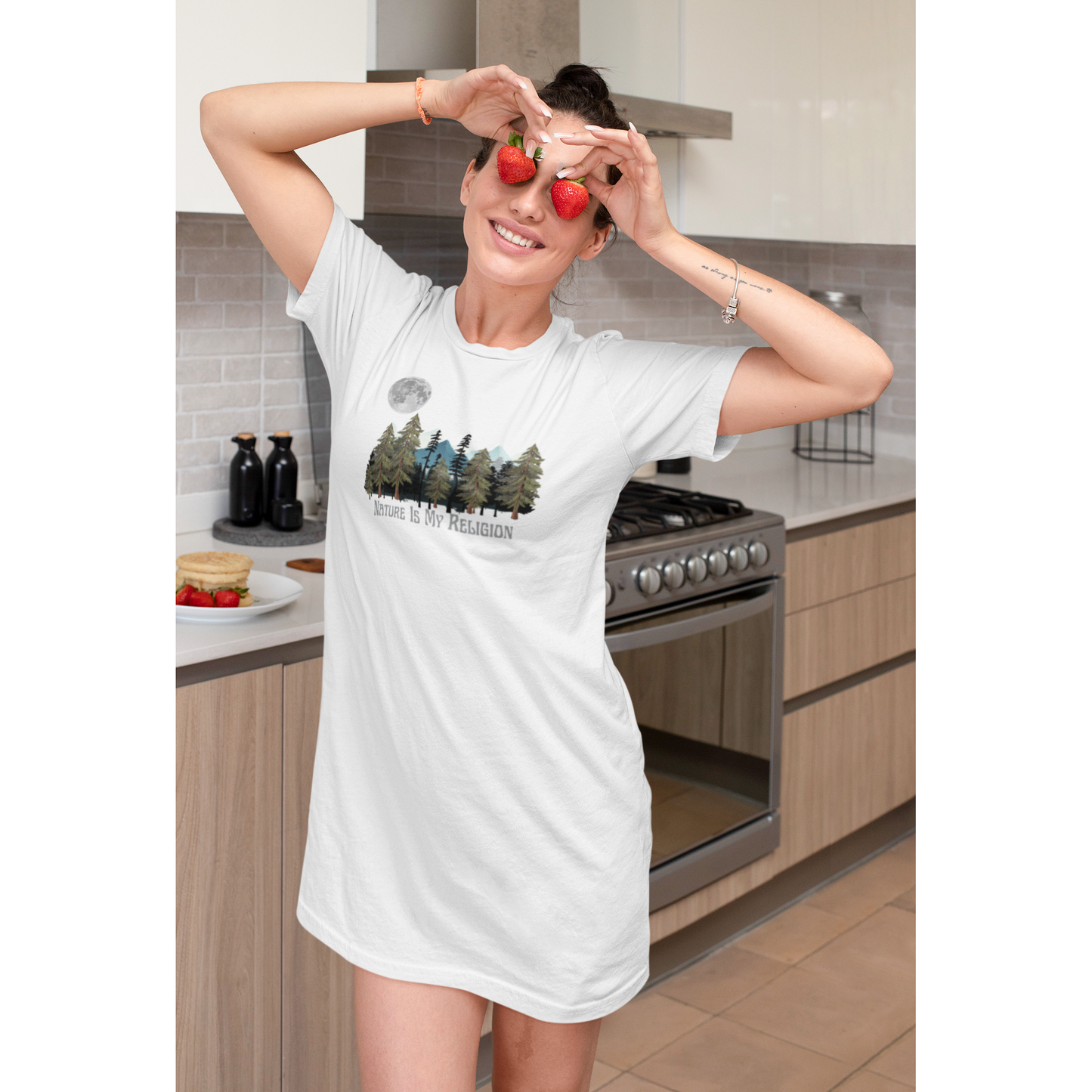 Nature Is My Religion Organic Tee dress