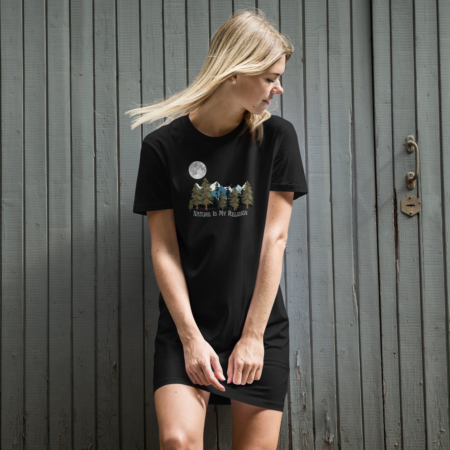 Nature Is My Religion Organic Tee dress