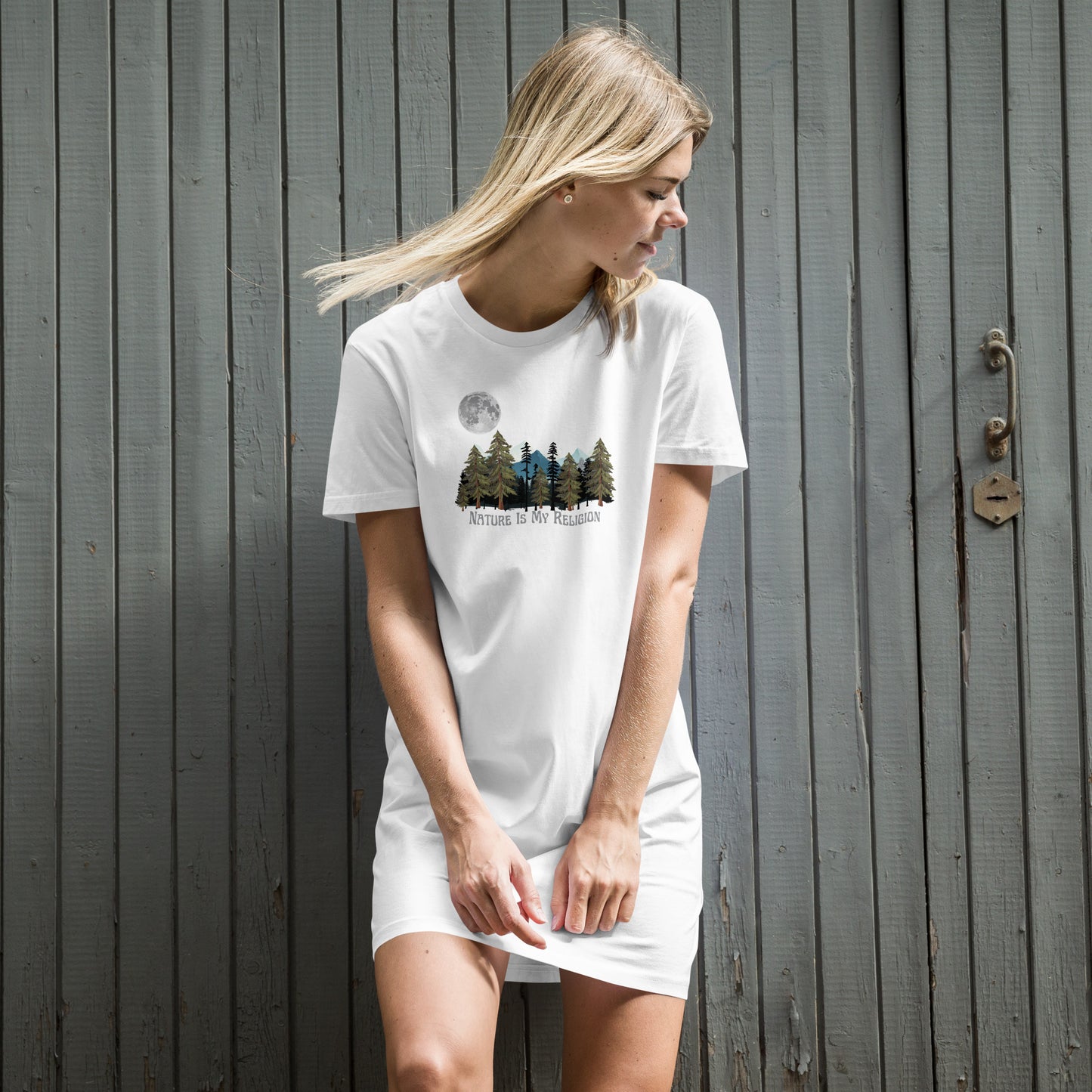 Nature Is My Religion Organic Tee dress