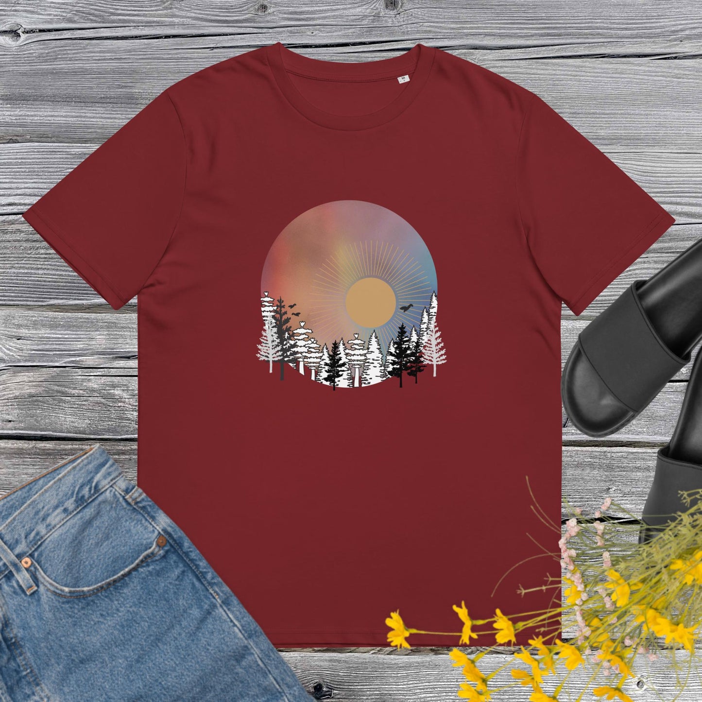 Trees under The Moon Organic Tee