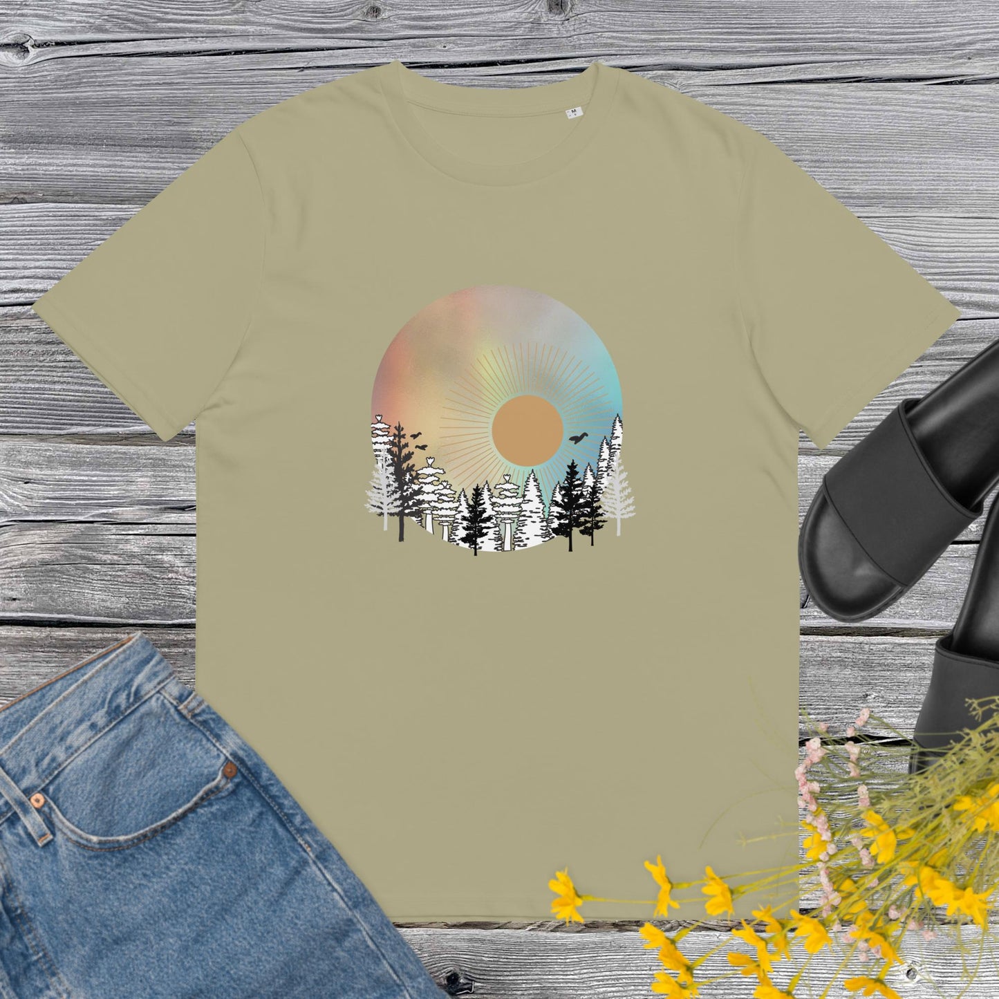 Trees under The Moon Organic Tee
