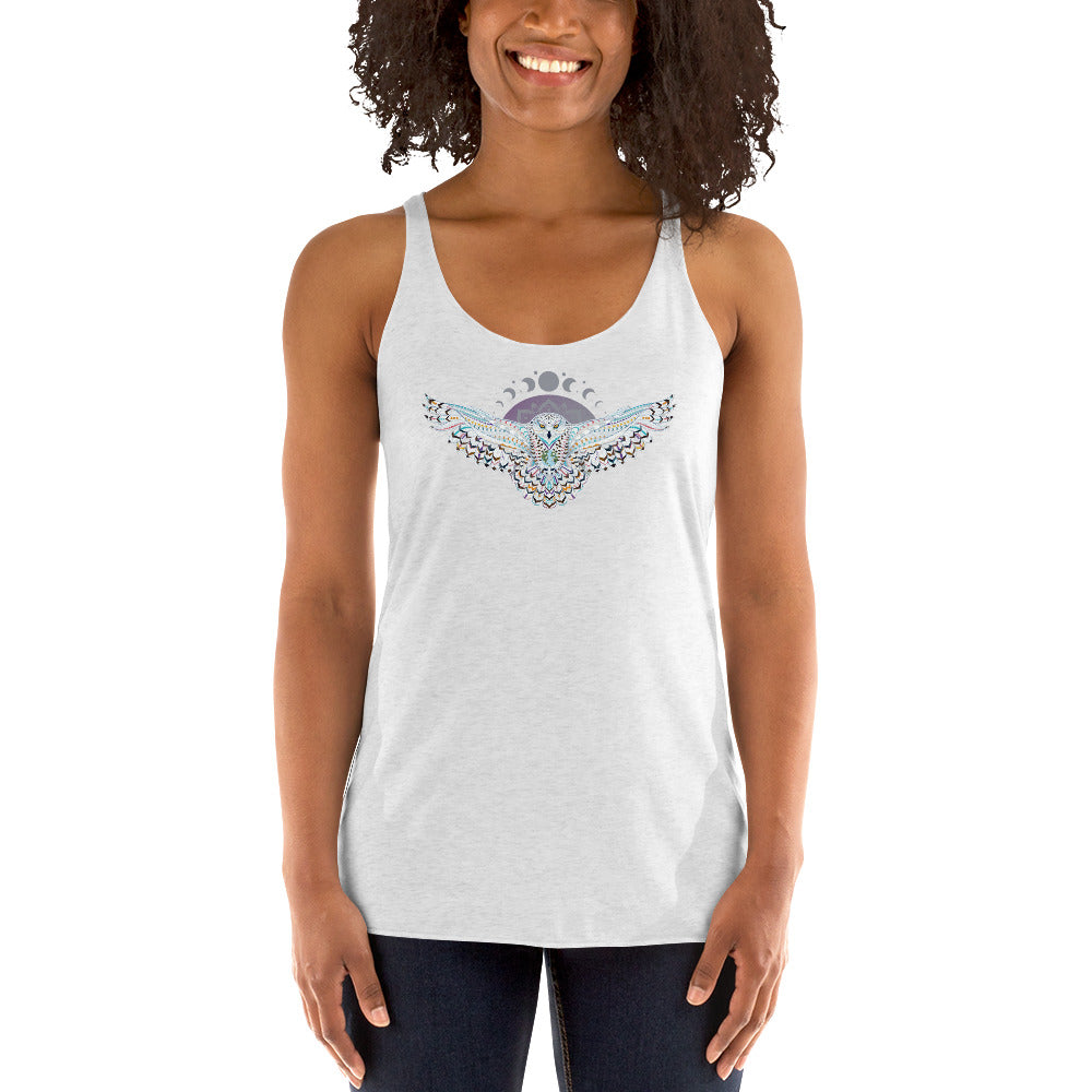 Owl & Moon Racerback Tank Top