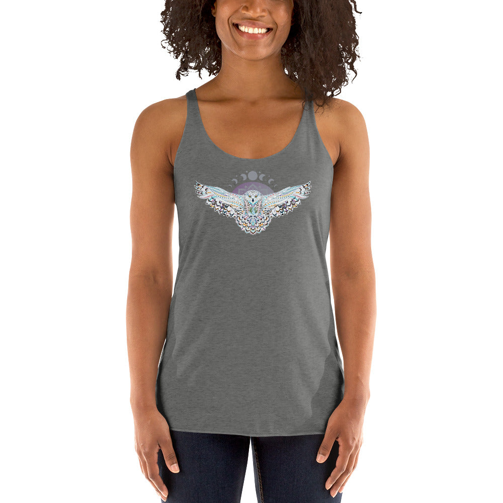 Owl & Moon Racerback Tank Top