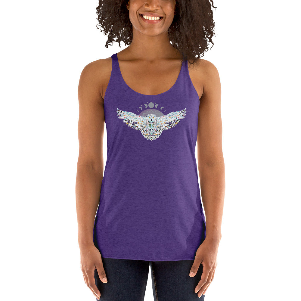 Owl & Moon Racerback Tank Top