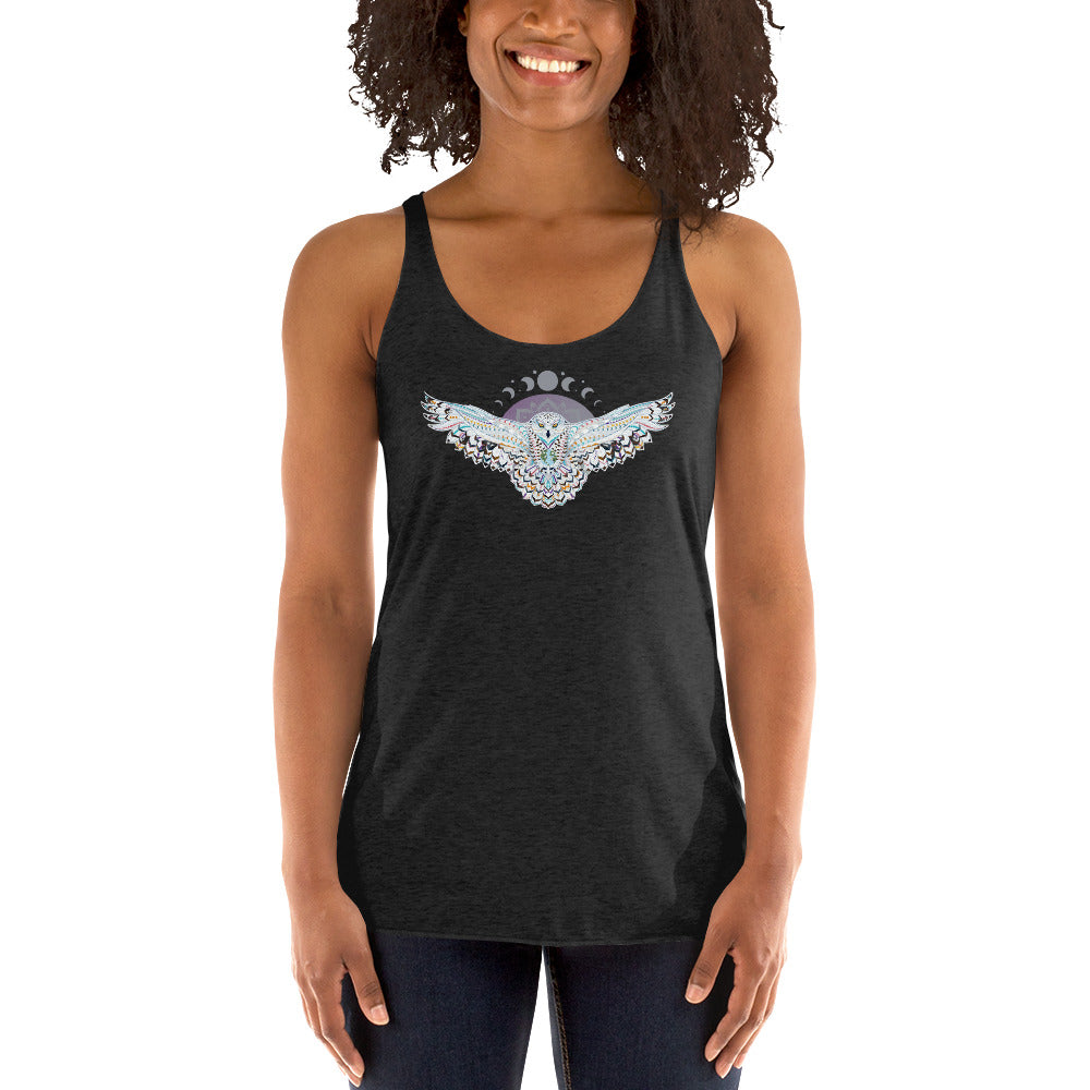 Owl & Moon Racerback Tank Top