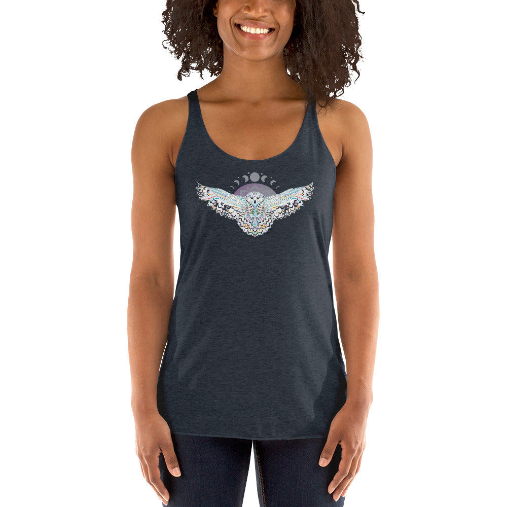 Owl & Moon Racerback Tank Top