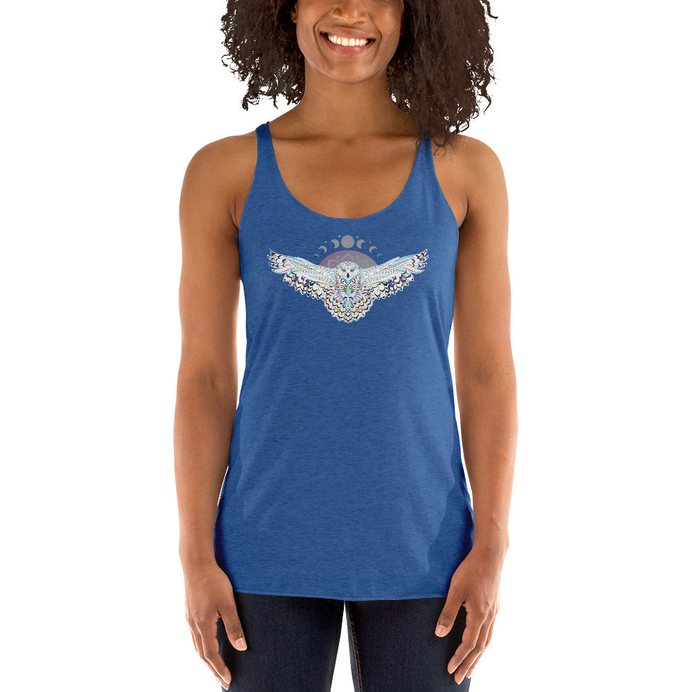 Owl & Moon Racerback Tank Top