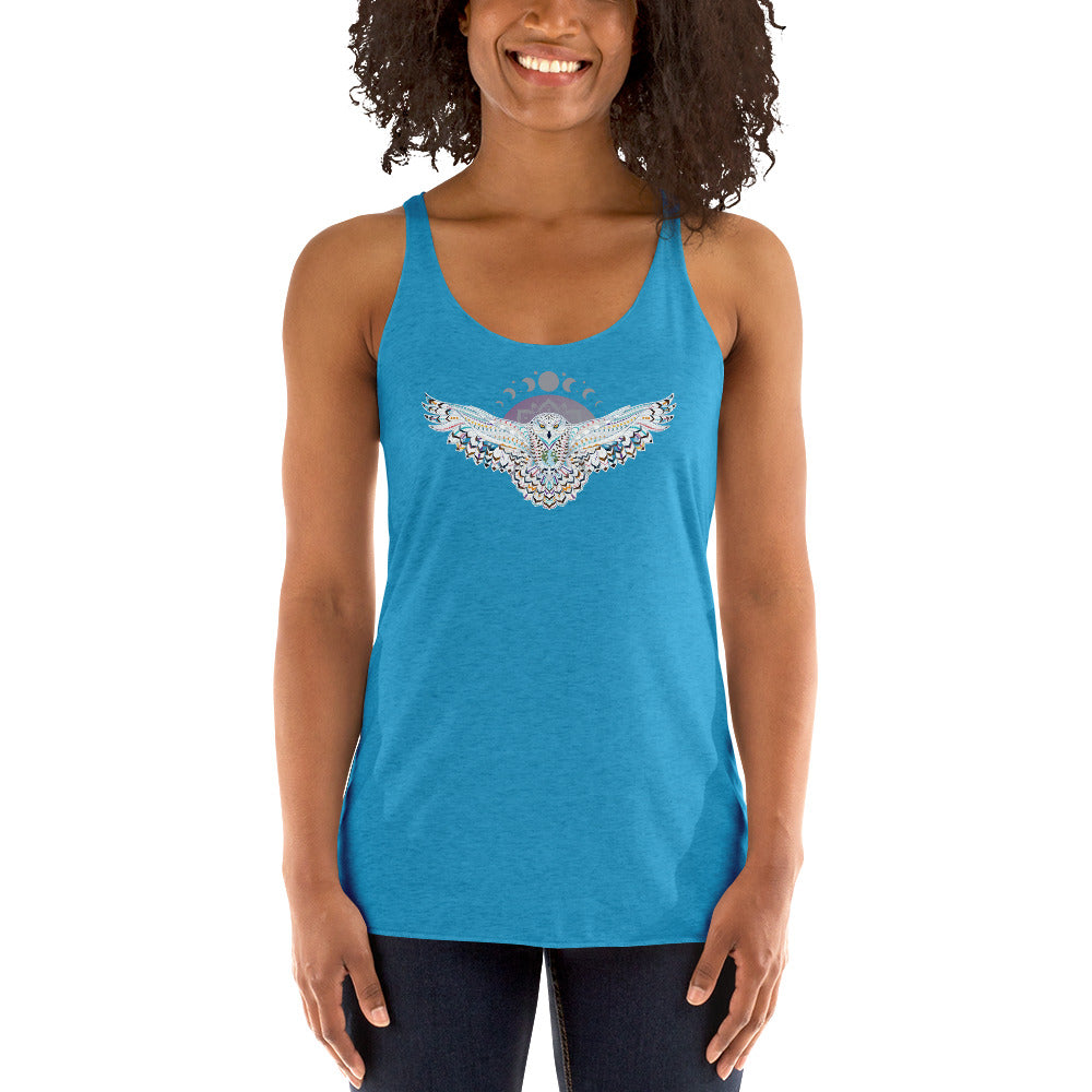 Owl & Moon Racerback Tank Top