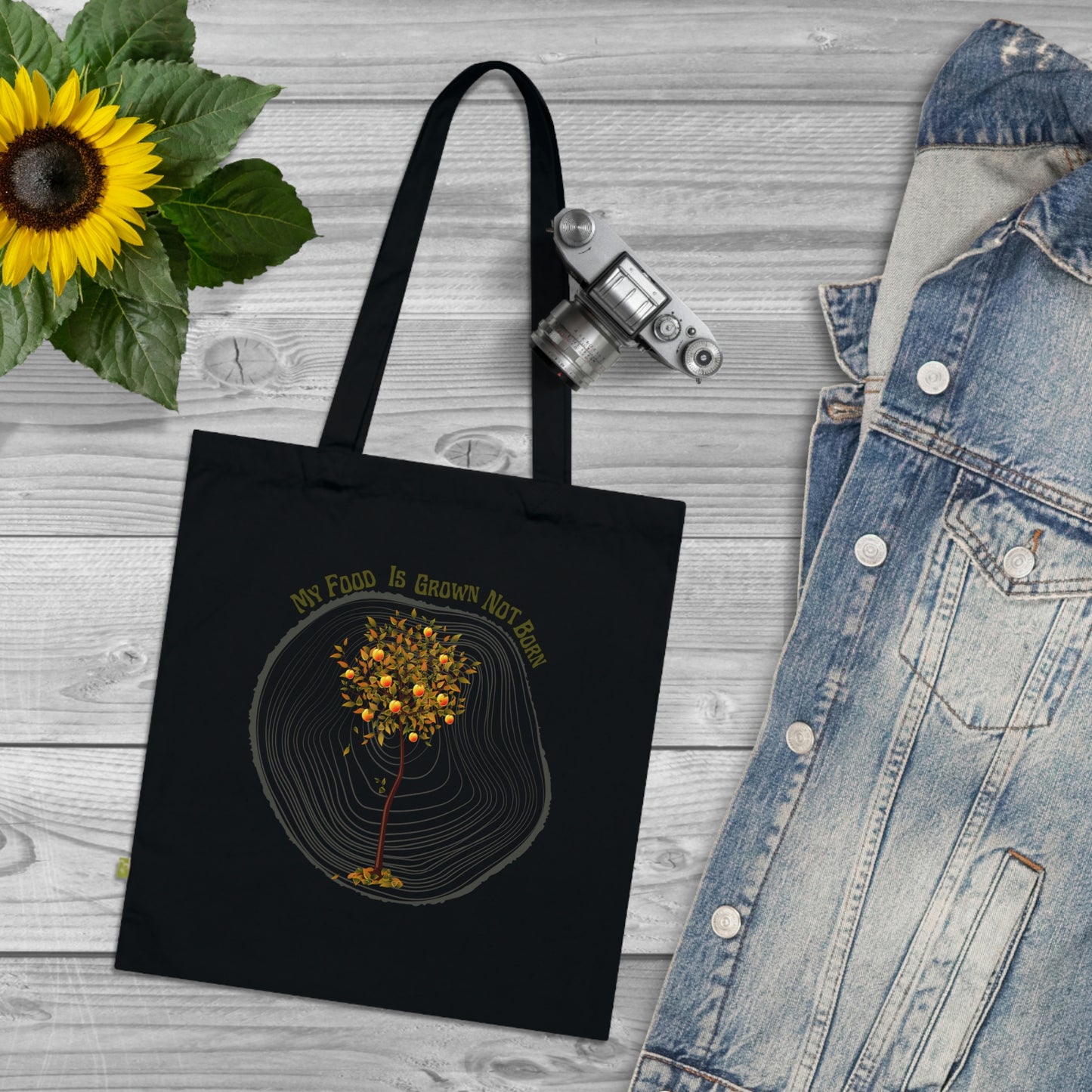 My Food Is Grown Not Born Eco Tote Bag