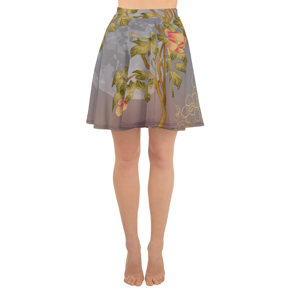 Floral Moon Skater Skirt