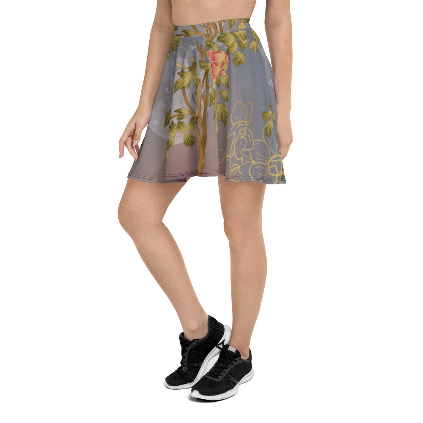 Floral Moon Skater Skirt