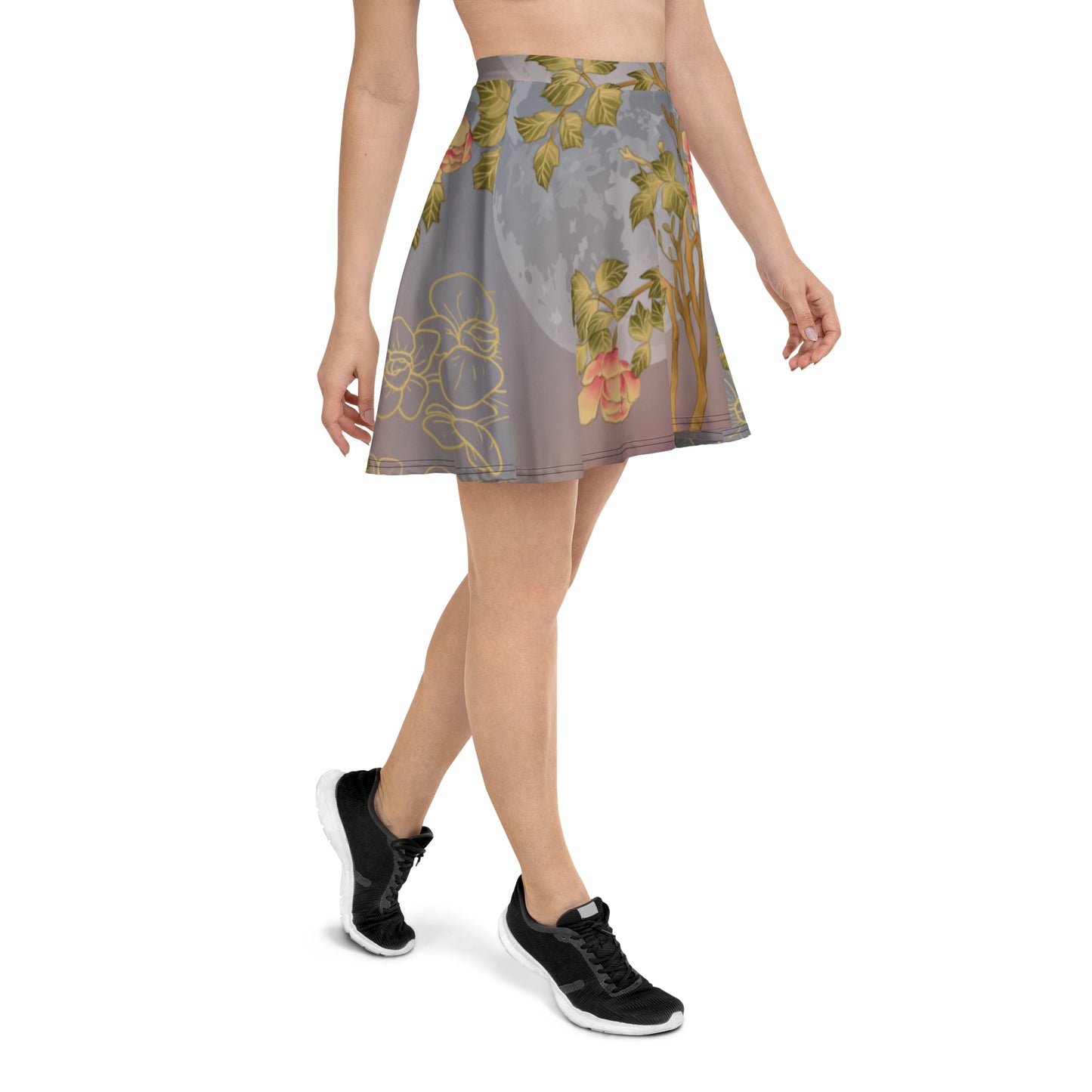 Floral Moon Skater Skirt