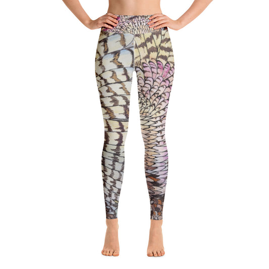 Boho Owl Wing Artist design Yoga Leggings