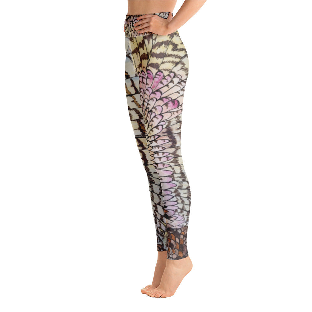 Boho Owl Wing Artist design Yoga Leggings