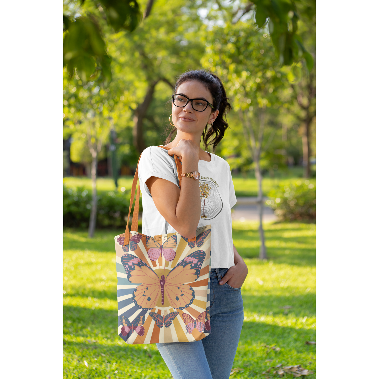 Butterfly Reusable Tote bag