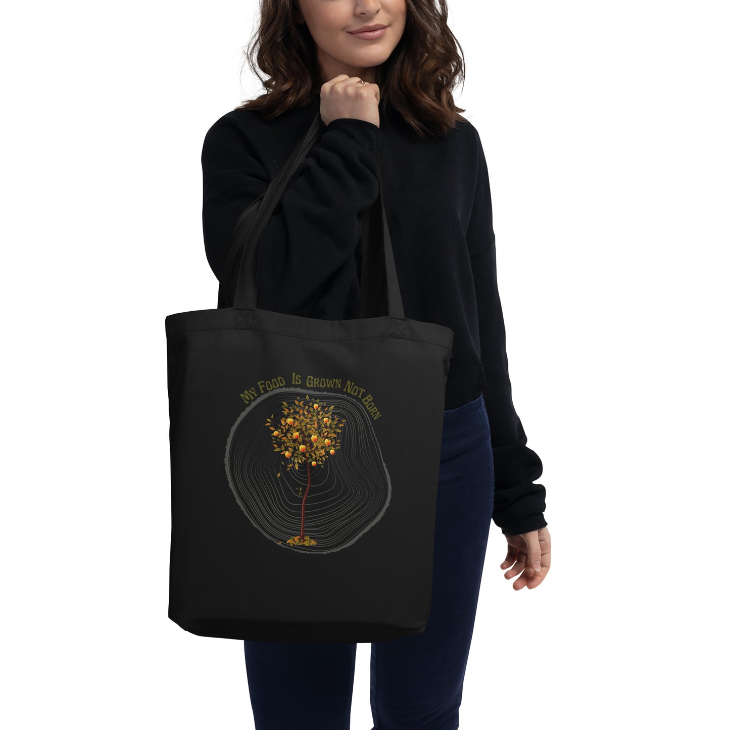 My Food Is Grown Not Born Eco Tote Bag