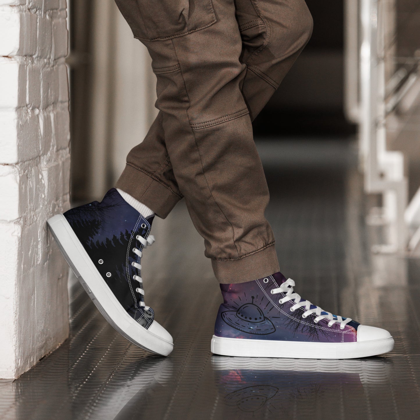 Men’s Night Sky High Top