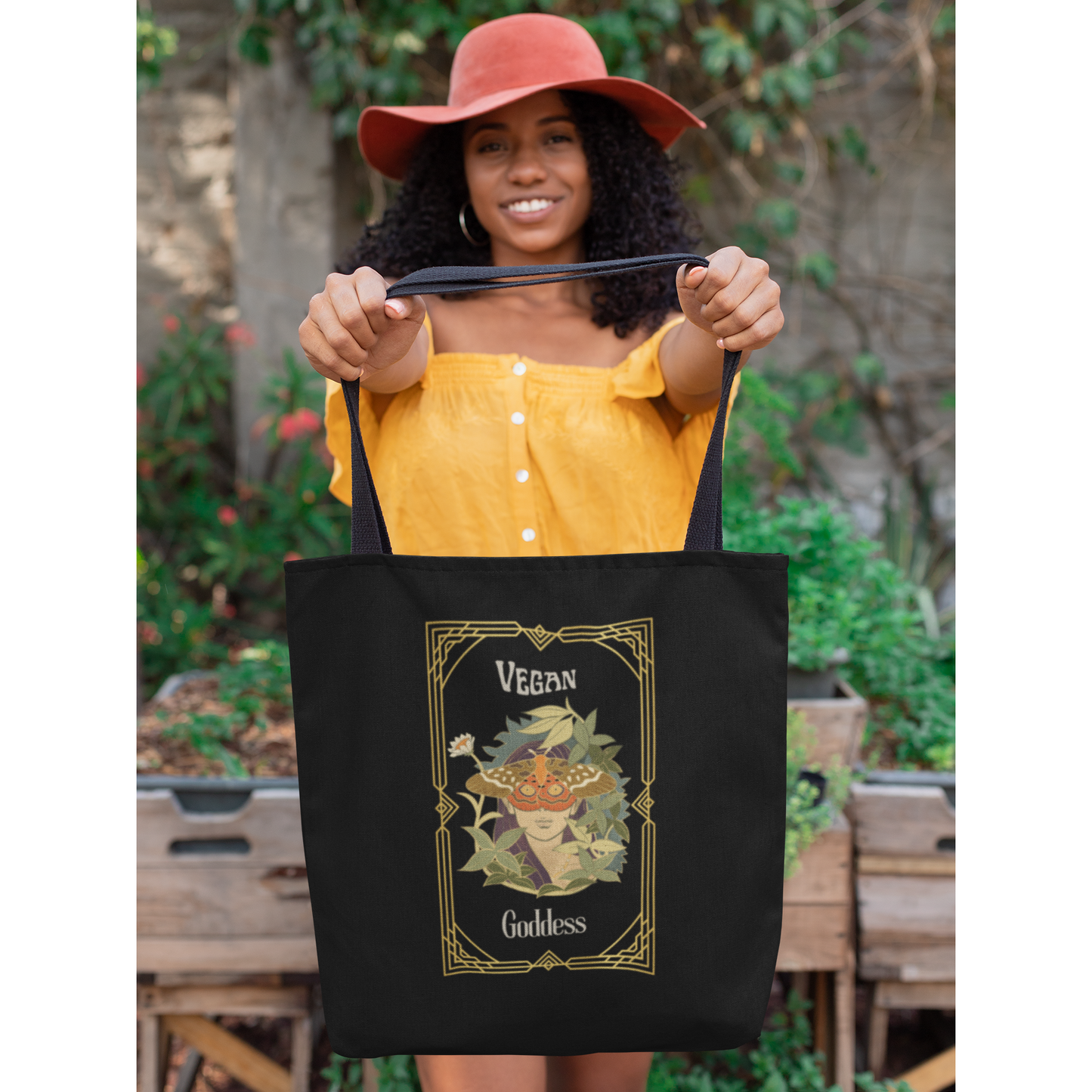 Vegan Goddess Eco Tote Bag