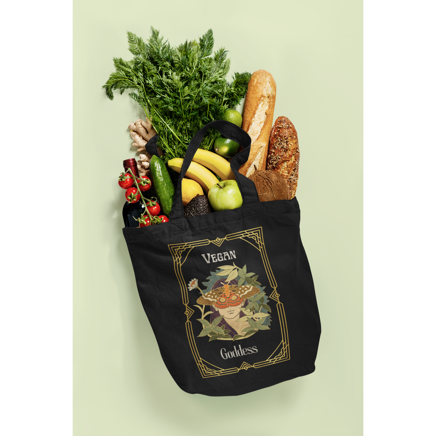 Vegan Goddess Eco Tote Bag