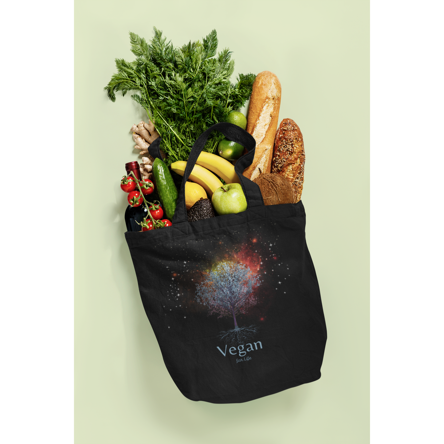 Vegan for life Eco Tote Bag