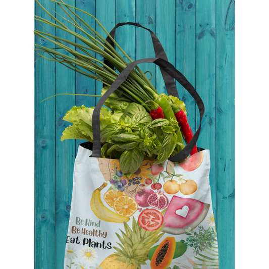 Be Kind Be Healthy Eat Plants Tote bag