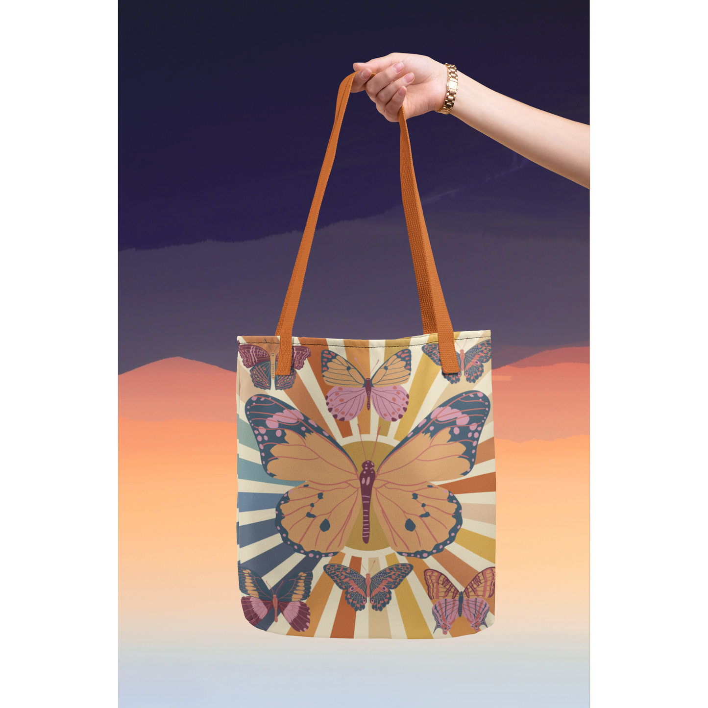 Butterfly Reusable Tote bag