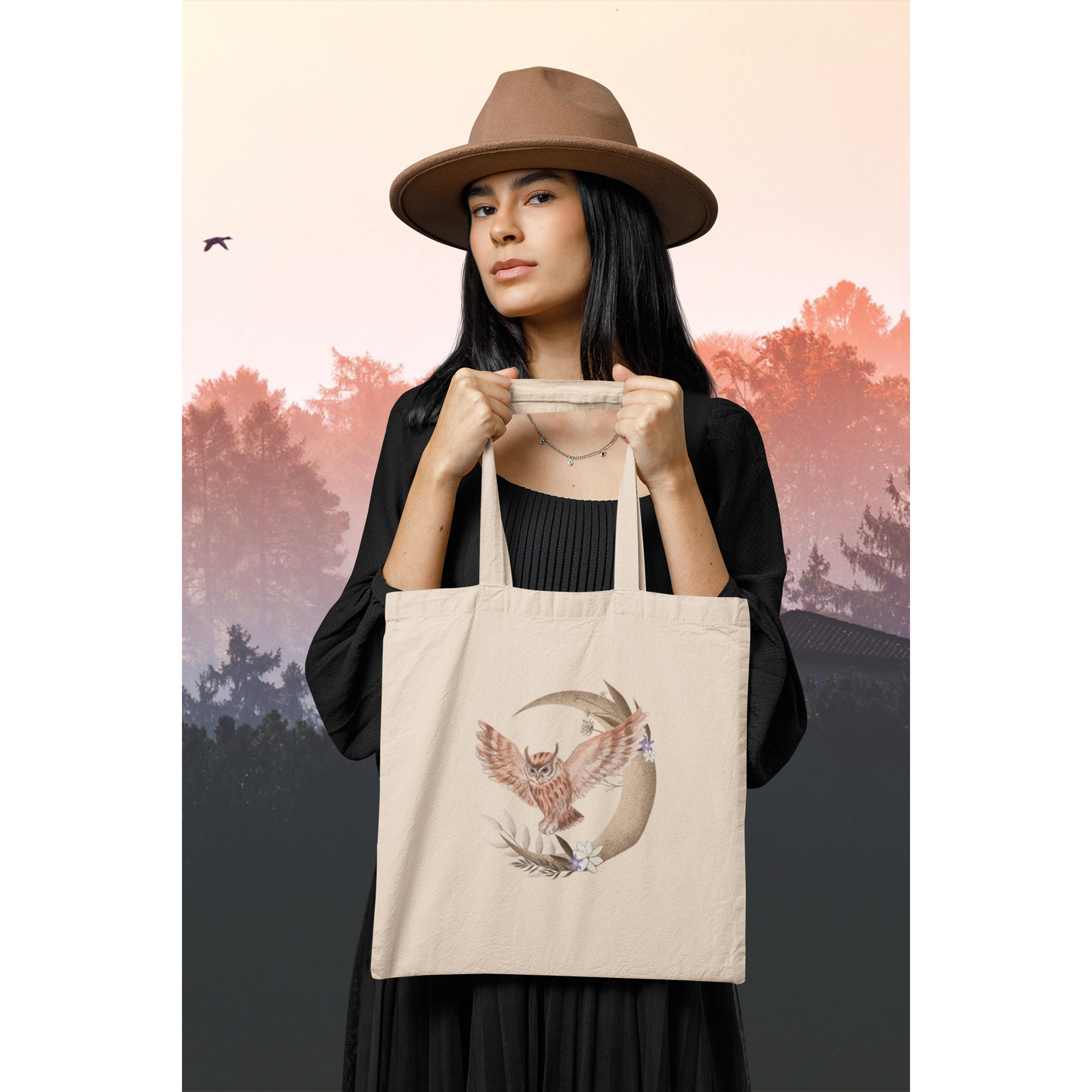 Owl Moon Eco Tote Bag