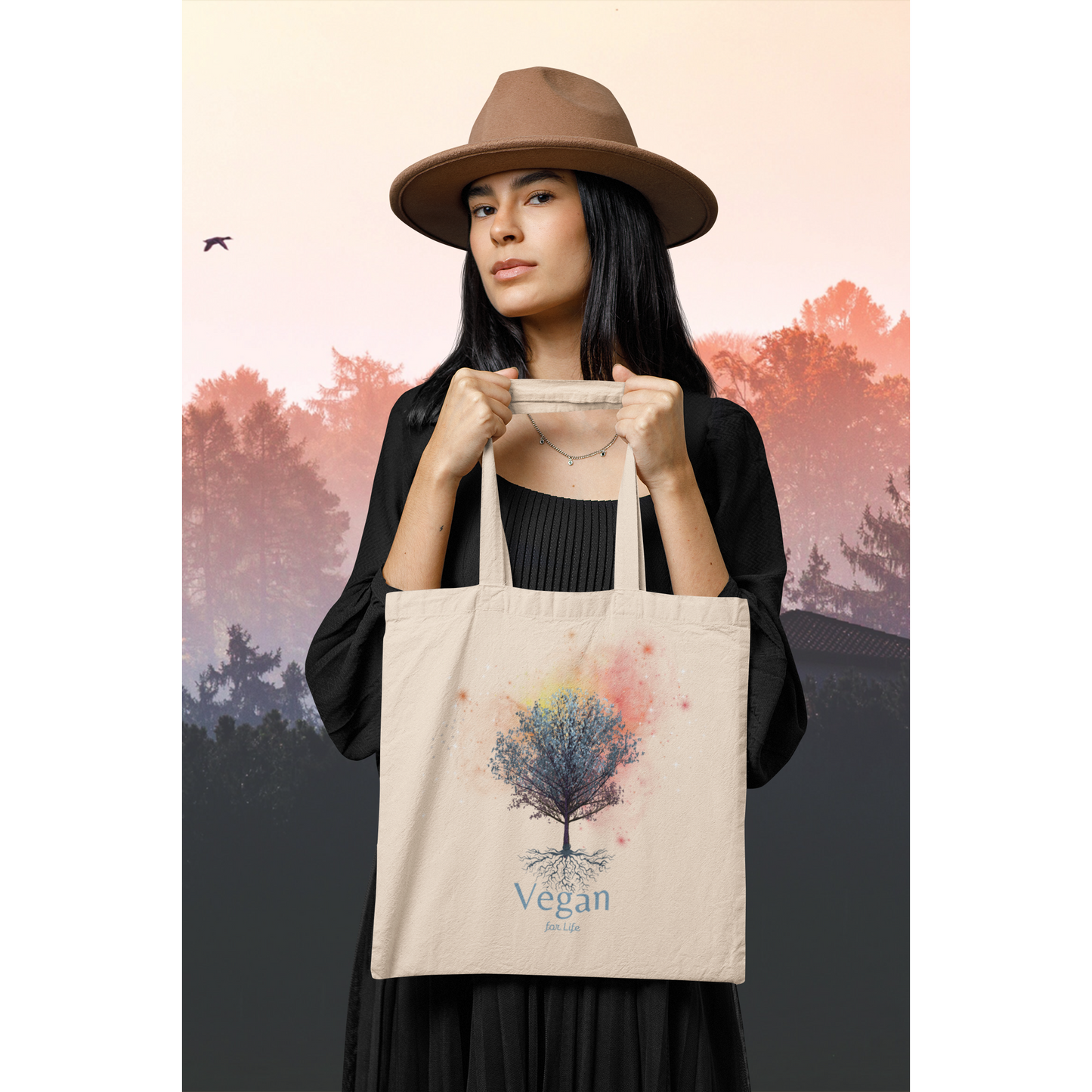 Vegan for life Eco Tote Bag