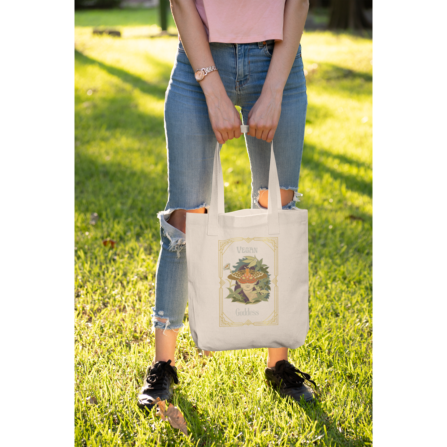 Vegan Goddess Eco Tote Bag