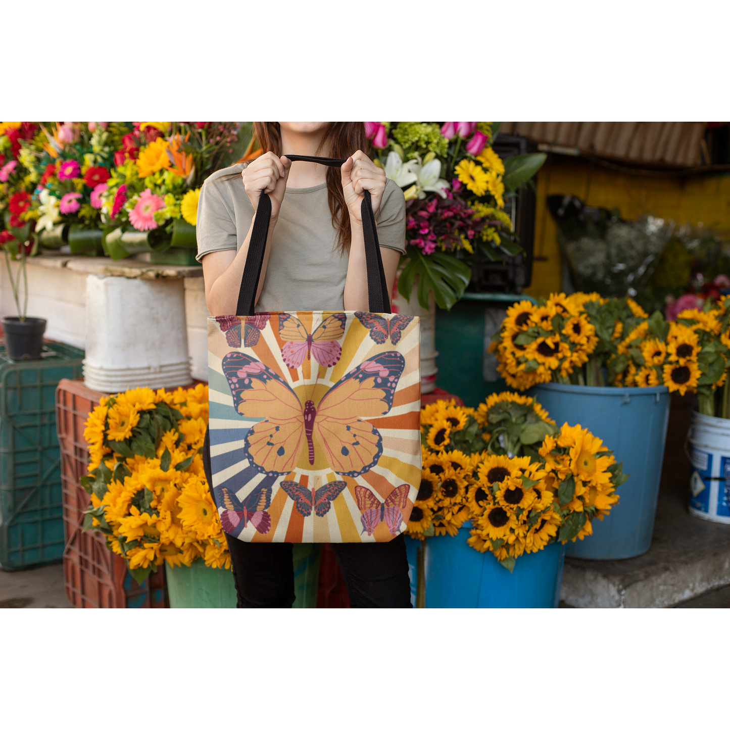 Butterfly Reusable Tote bag