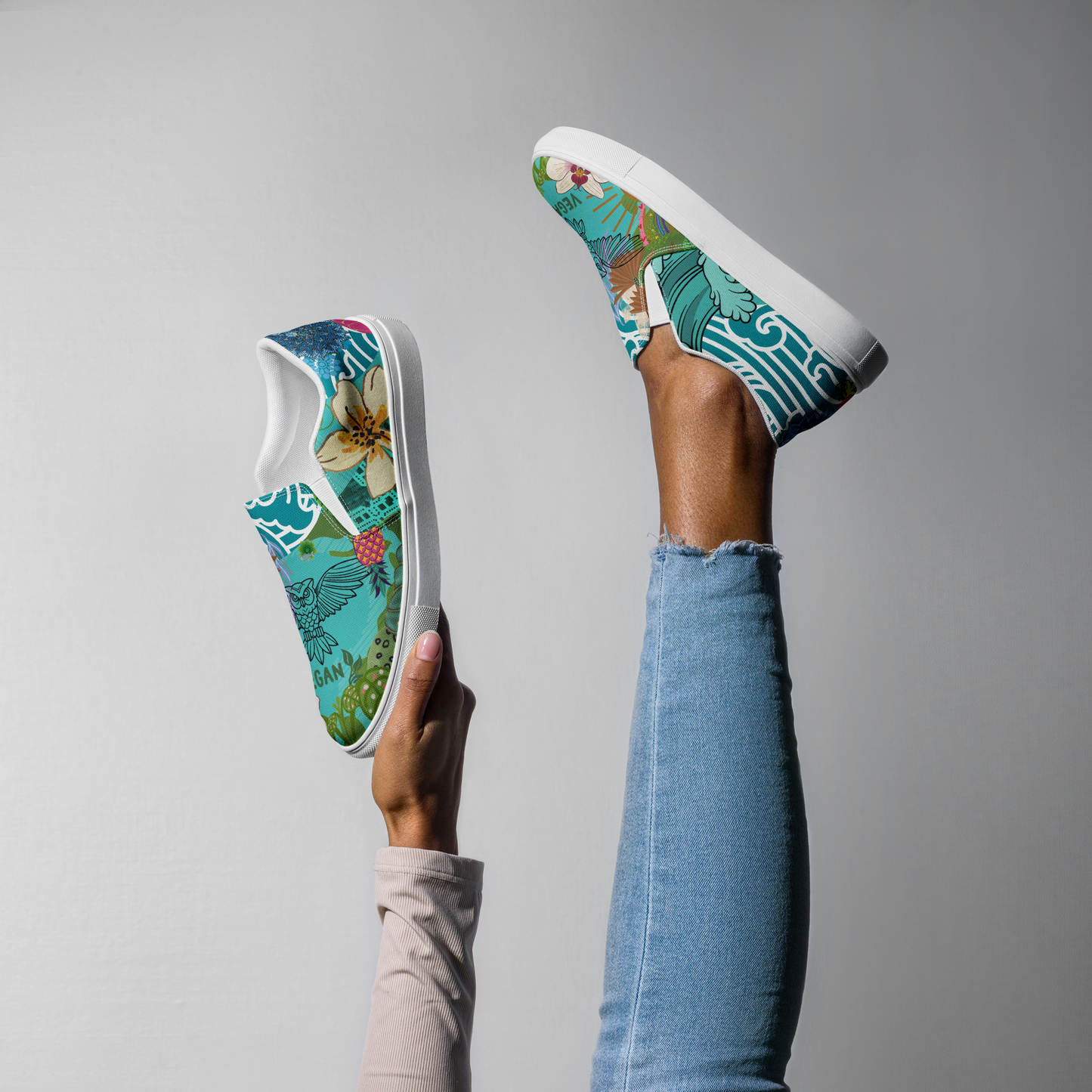 Women’s Vegan Aloha Owl Slip-On