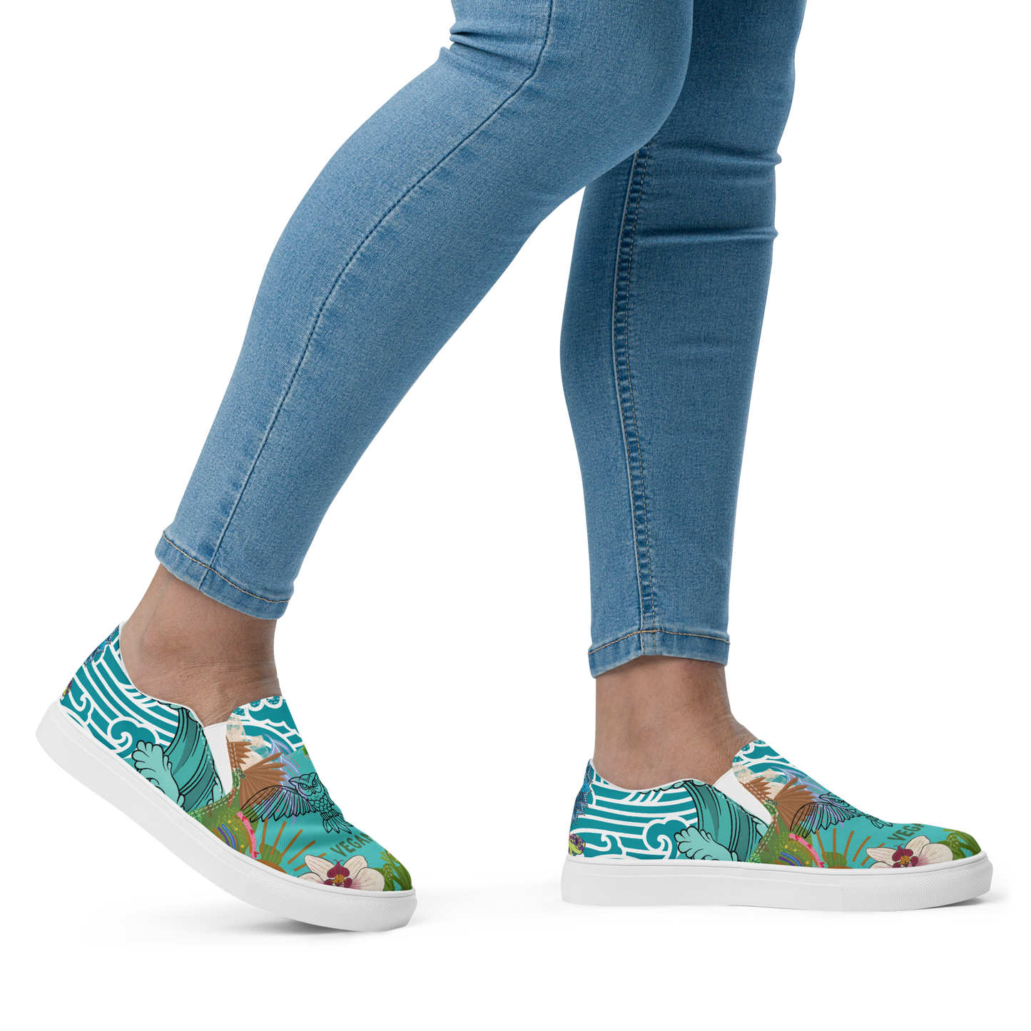 Women’s Vegan Aloha Owl Slip-On